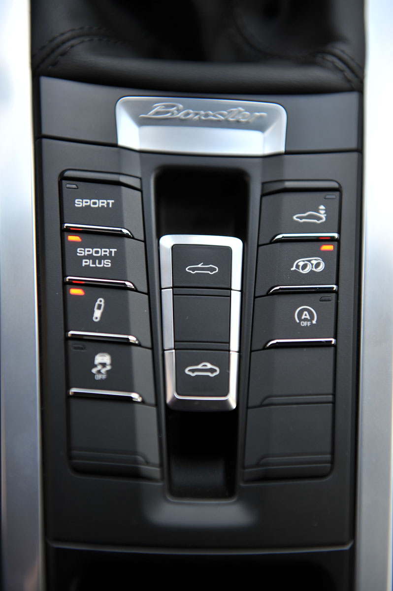 Porsche Boxster S Sport buttons