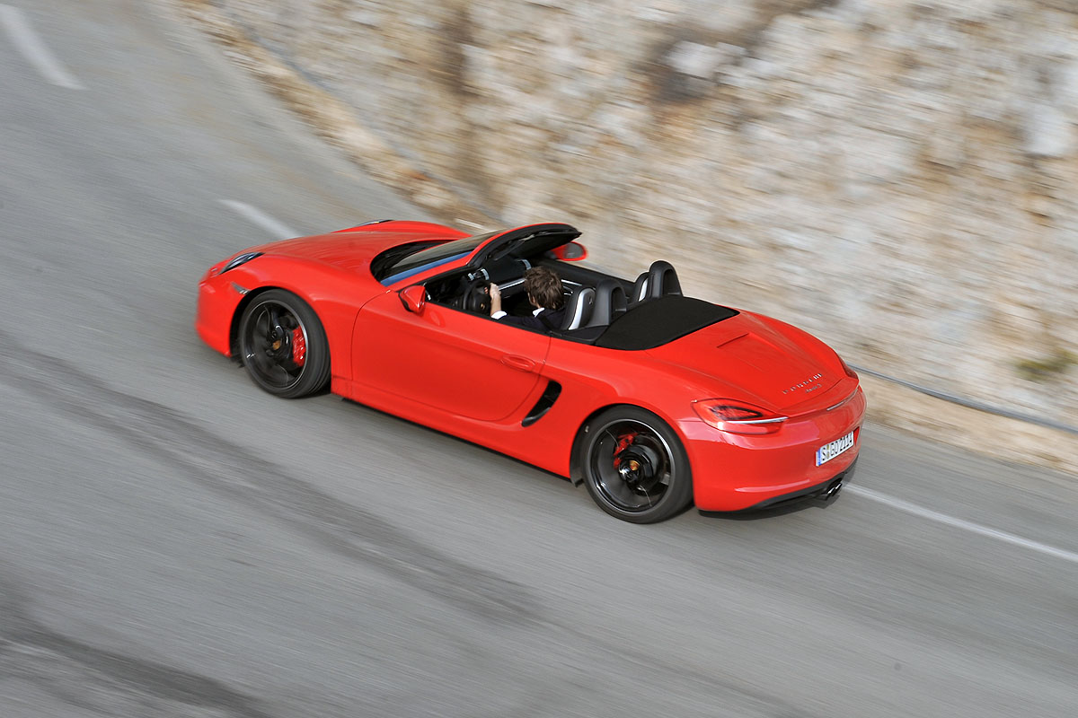 Porsche Boxster rear cornering shot