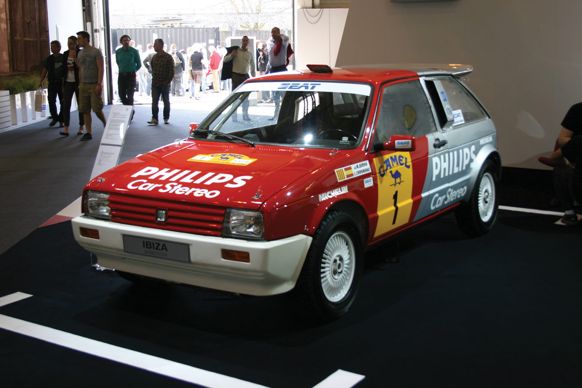 The first Seat Ibiza rally car