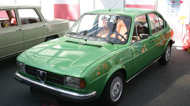 An original Alfasud, in typically '70s colours
