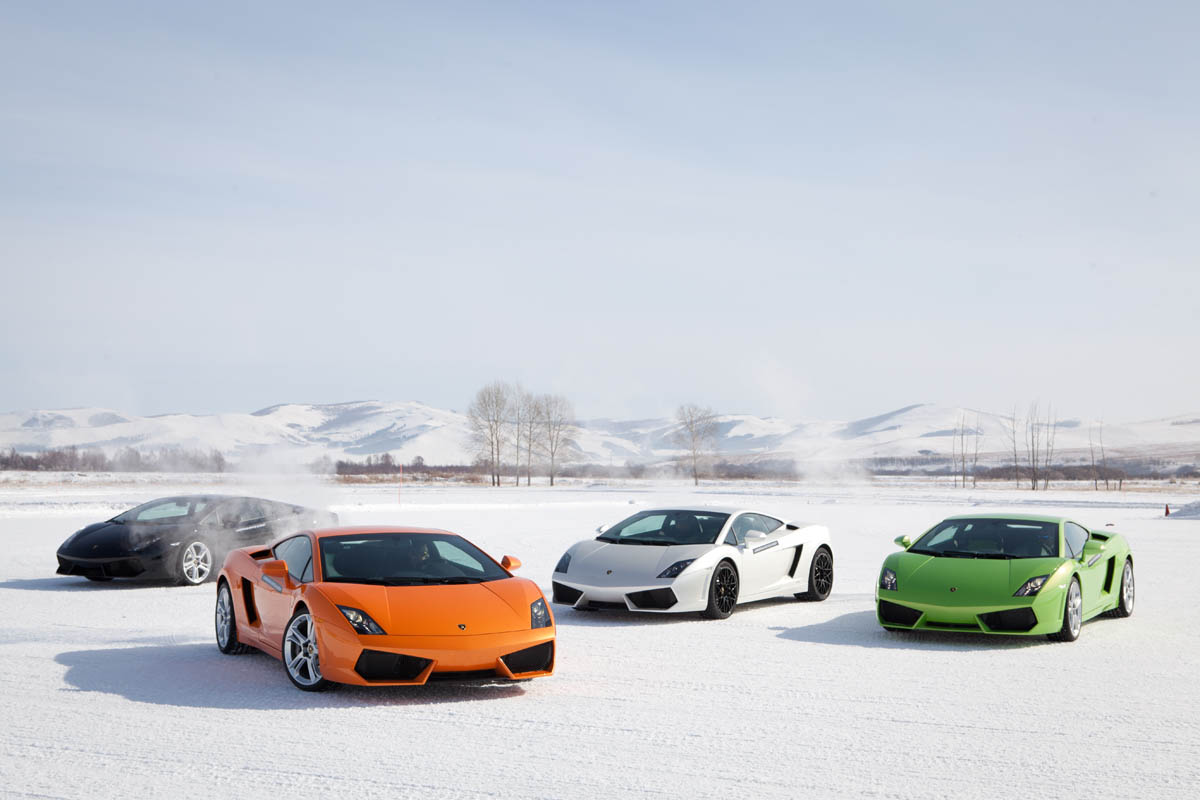 Lamborghini Gallardos in Mongolia