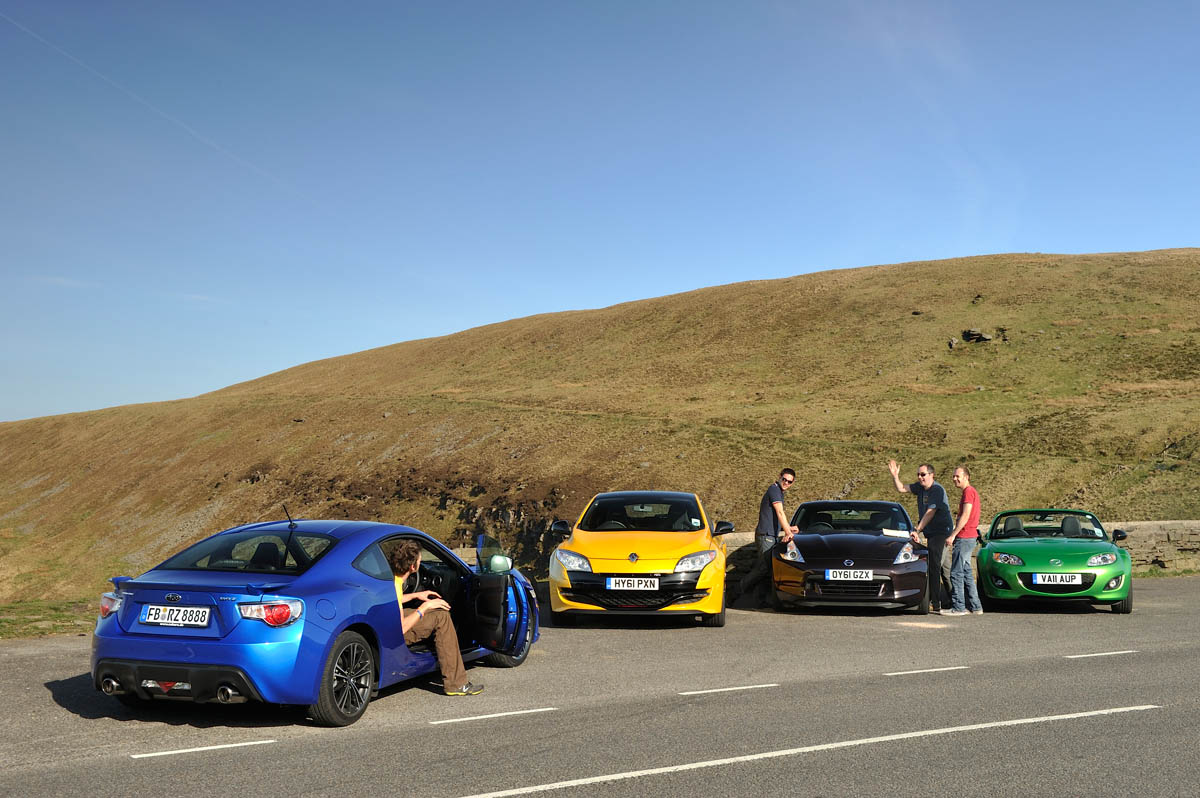 Subaru BRZ Nissan 370Z Mazda MX-5 Renaultsport Megane 265 Trophy