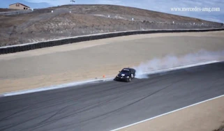Video: C63 AMG drifts the Corkscrew