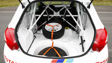 Peugeot 208 R2 rally car stripped out