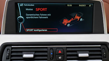 BMW 6-series Gran Coupe drive select Sport mode