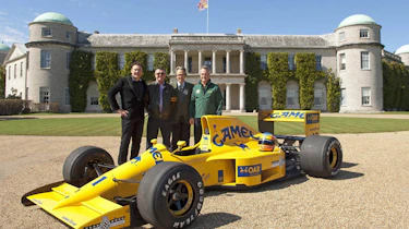Martin Donnelly reunited with Lotus 102 at Goodwood House