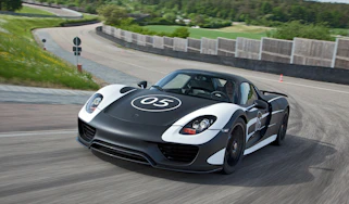 Porsche 918 Spyder prototype testing