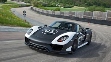Porsche 918 Spyder prototype testing