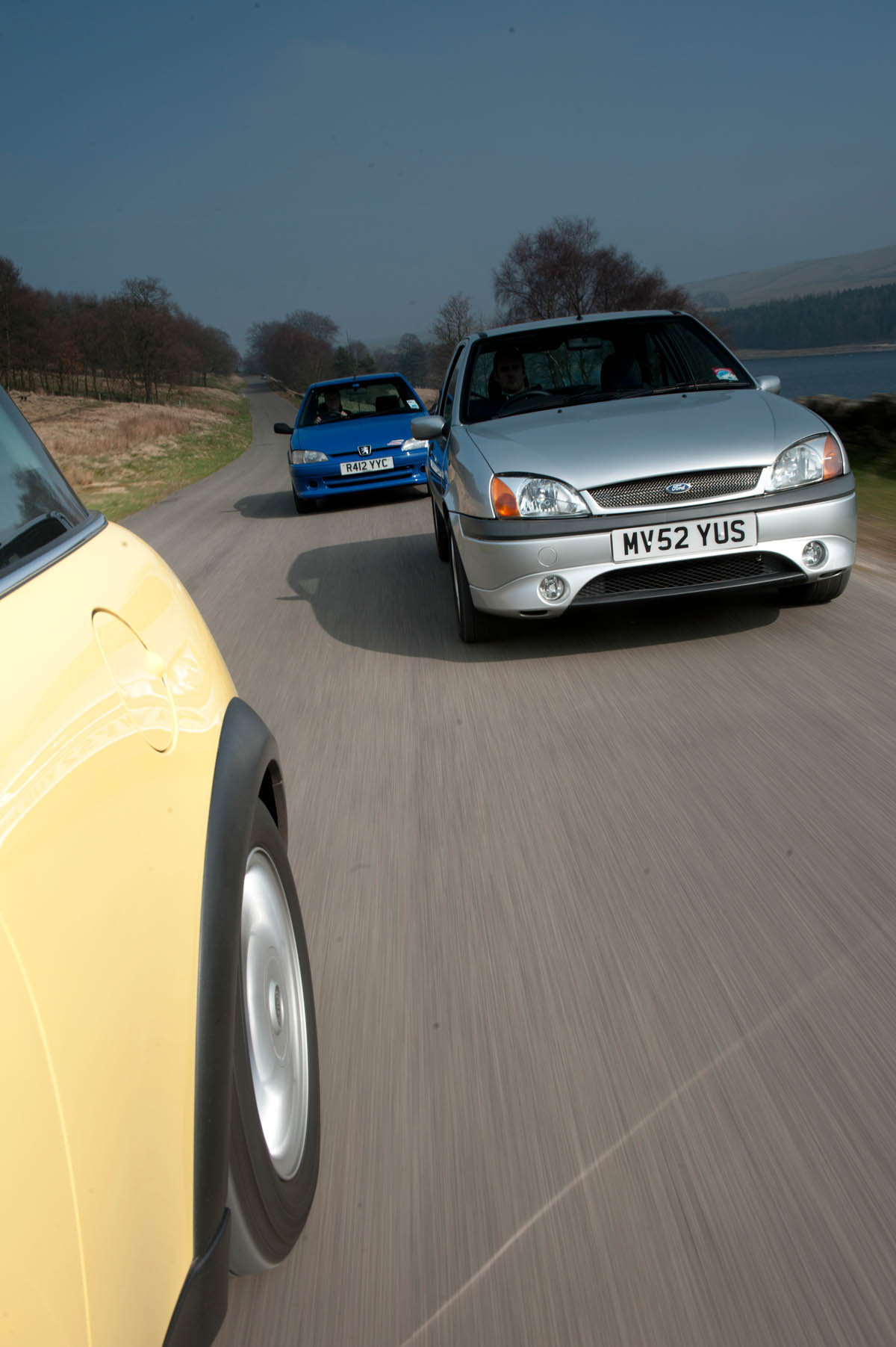Mini Cooper vs Ford Fiesta Zetec S vs Peugeot 106 Rallye