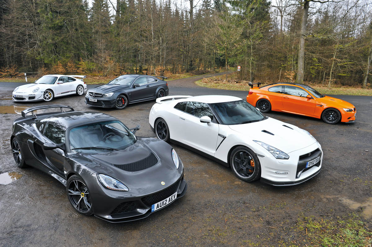 Lotus Exige S V6 Nurburgring group test