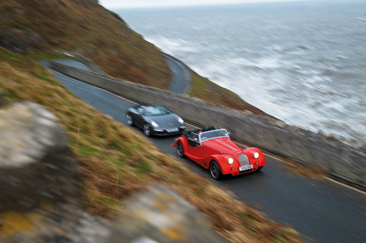 Porsche 911 Cabriolet vs Morgan Plus 8