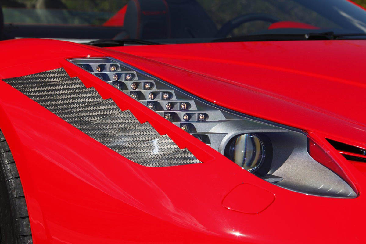 Ferrari 458 Spider Monaco Edition by Mansory headlight grille