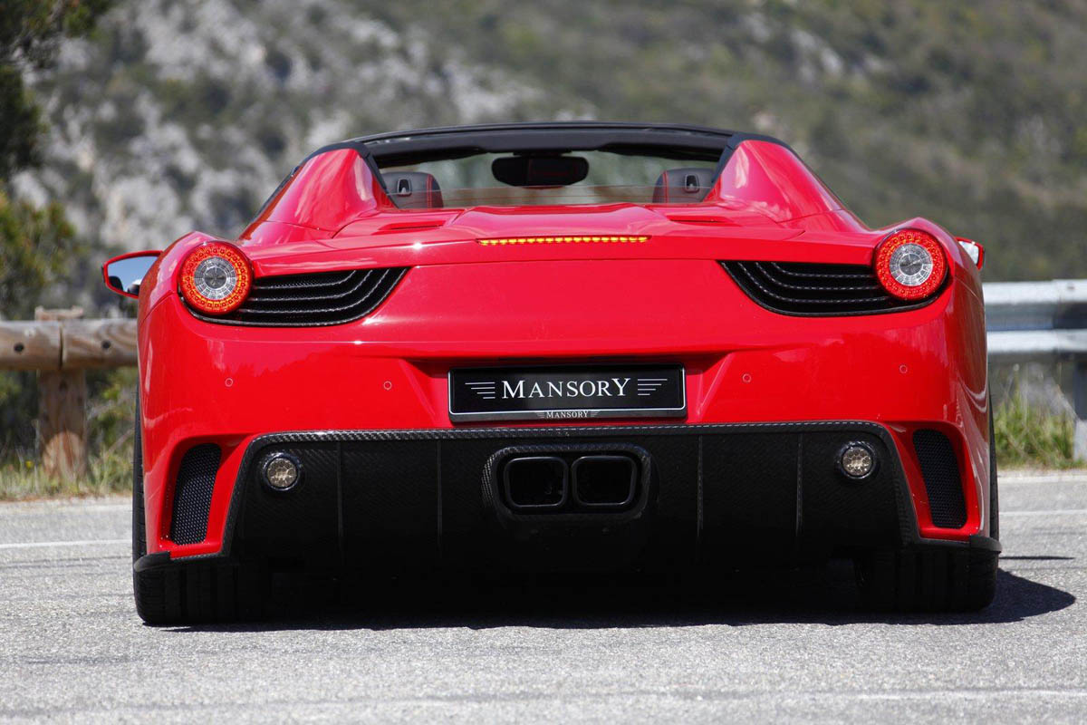 Ferrari 458 Spider Monaco Edition by Mansory rear diffuser