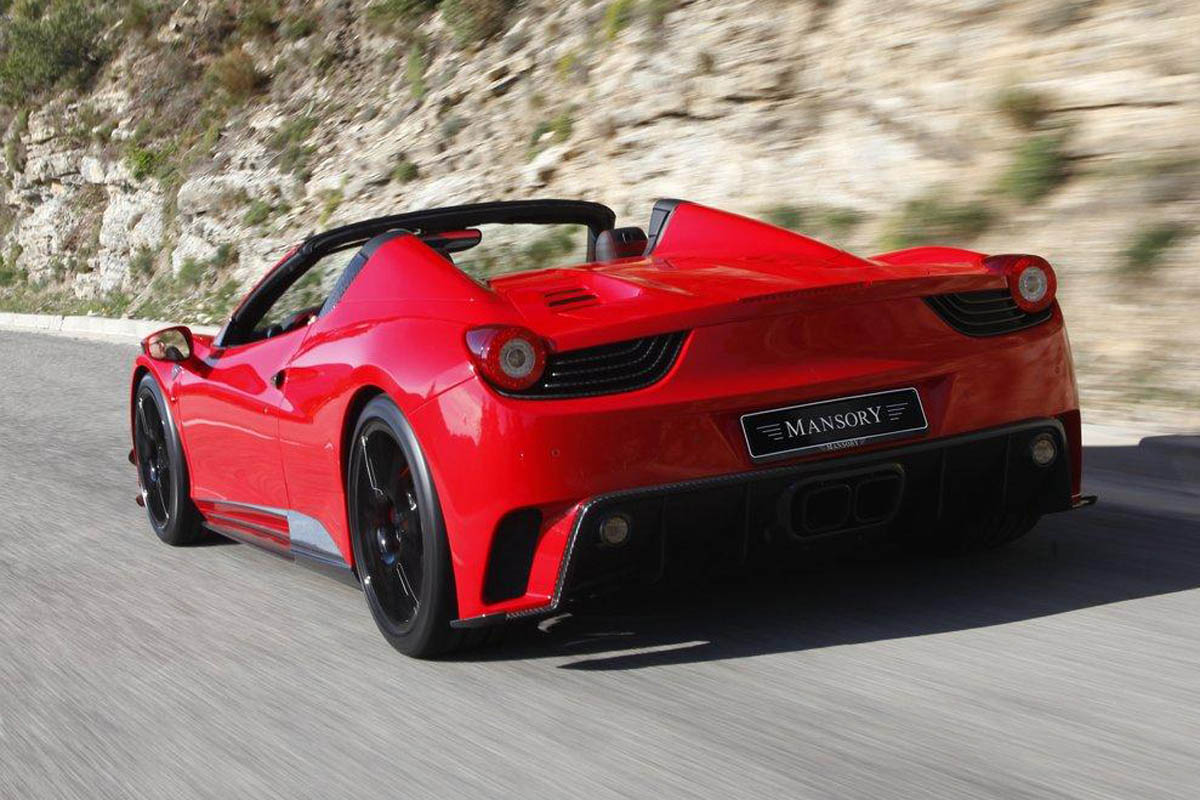 Ferrari 458 Spider Monaco Edition by Mansory rear tracking