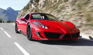 Ferrari 458 Spider Monaco Edition by Mansory front tracking