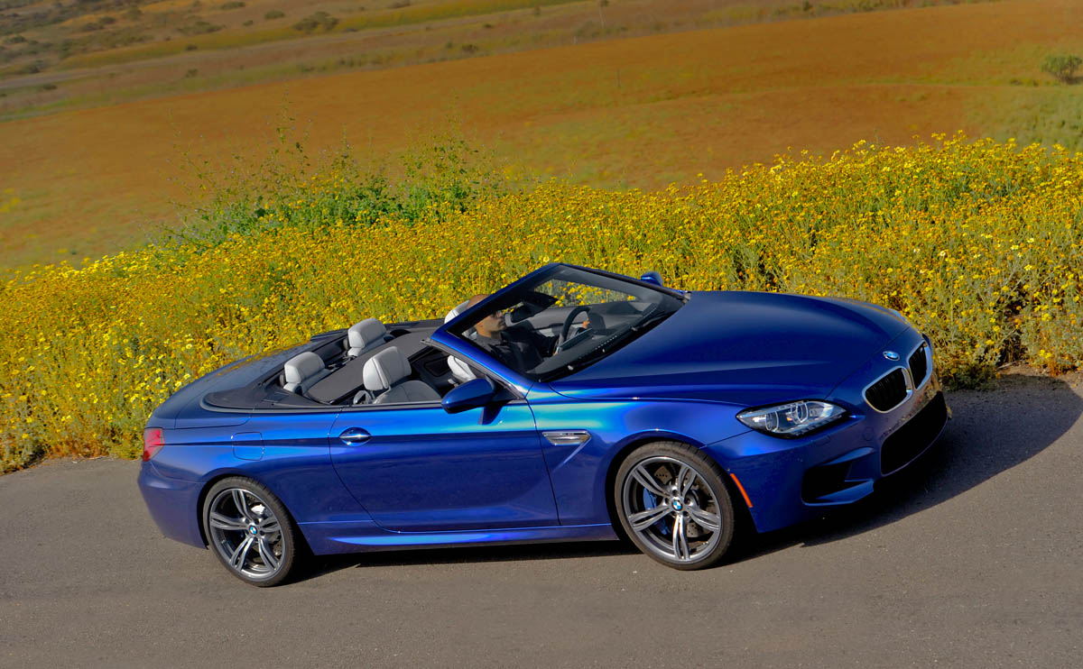 2012 BMW M6 Convertible roof down side profile