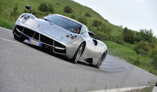 New Pagani Huayra front slide drift