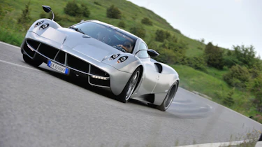 New Pagani Huayra front slide drift