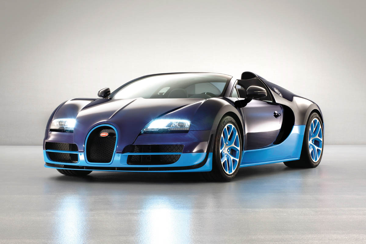 2012 Bugatti Veyron Vitesse blue two-tone