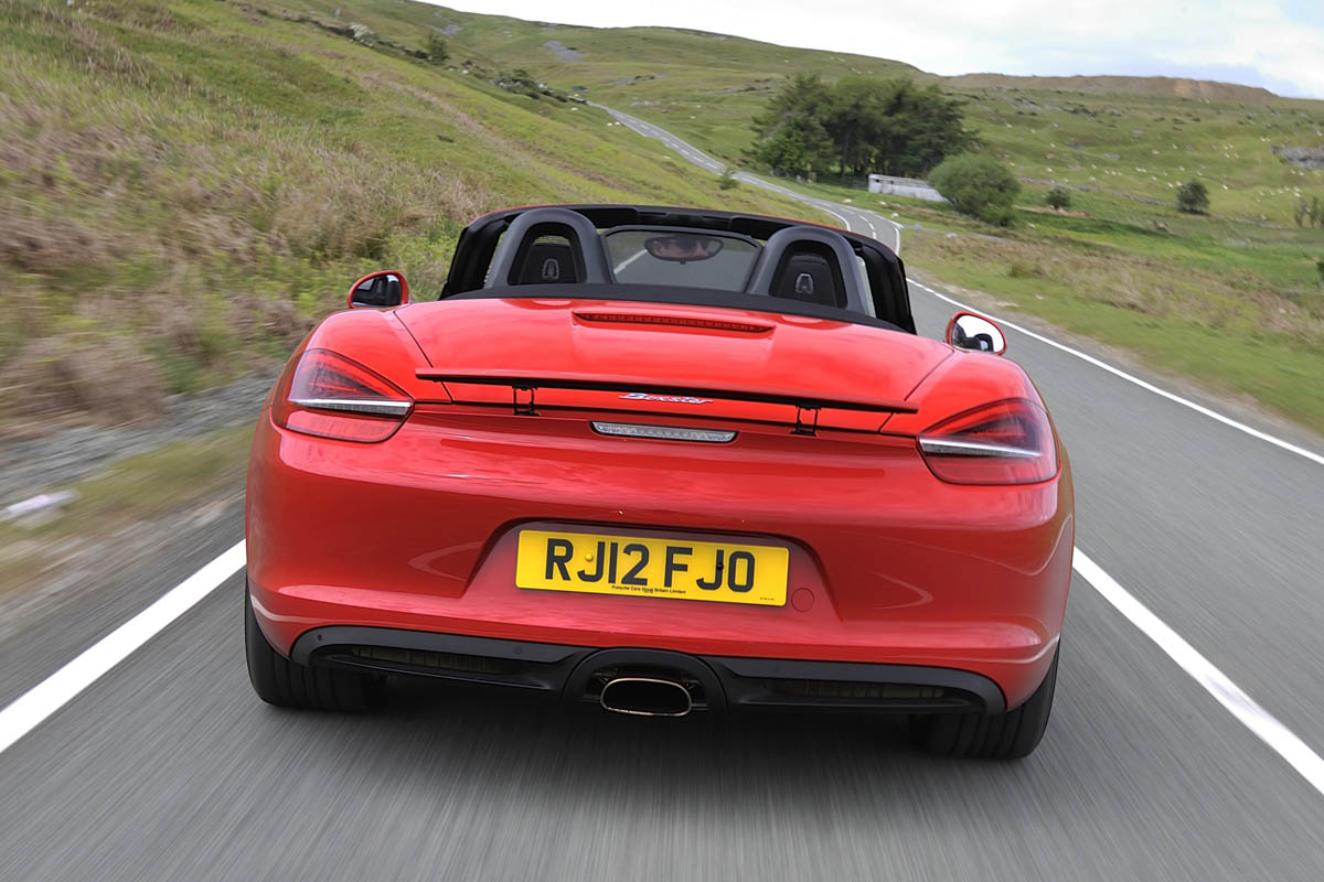 2012 Porsche Boxster 2.7 rear spoiler up