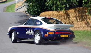 2012 Cholmondeley Pageant of Power sideways Porsche 911