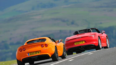Porsche Boxster vs Lotus Elise S evo