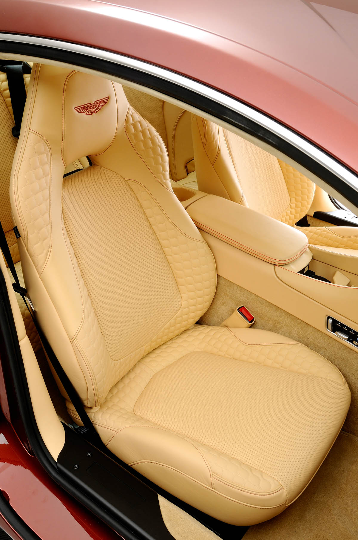 New Aston Martin Vanquish quilted leather seats