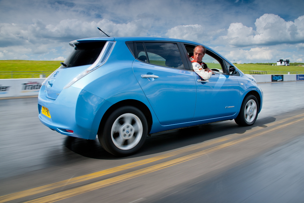 2012 Goodwood Festival of Speed Nissan Leaf reverse speed record