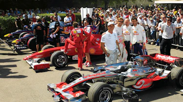 2012 Goodwood Festival of Speed Formula 1 cars and drivers