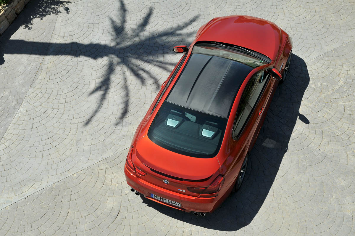 2012 BMW M6 Coupe carbon roof overhead