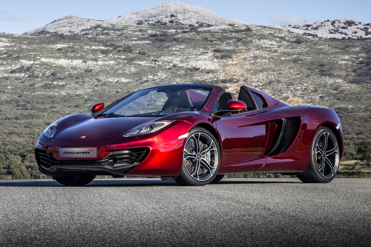 McLaren MP4-12C Spider volcano red static