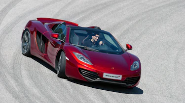 McLaren MP4-12C Spider volcano red sideways