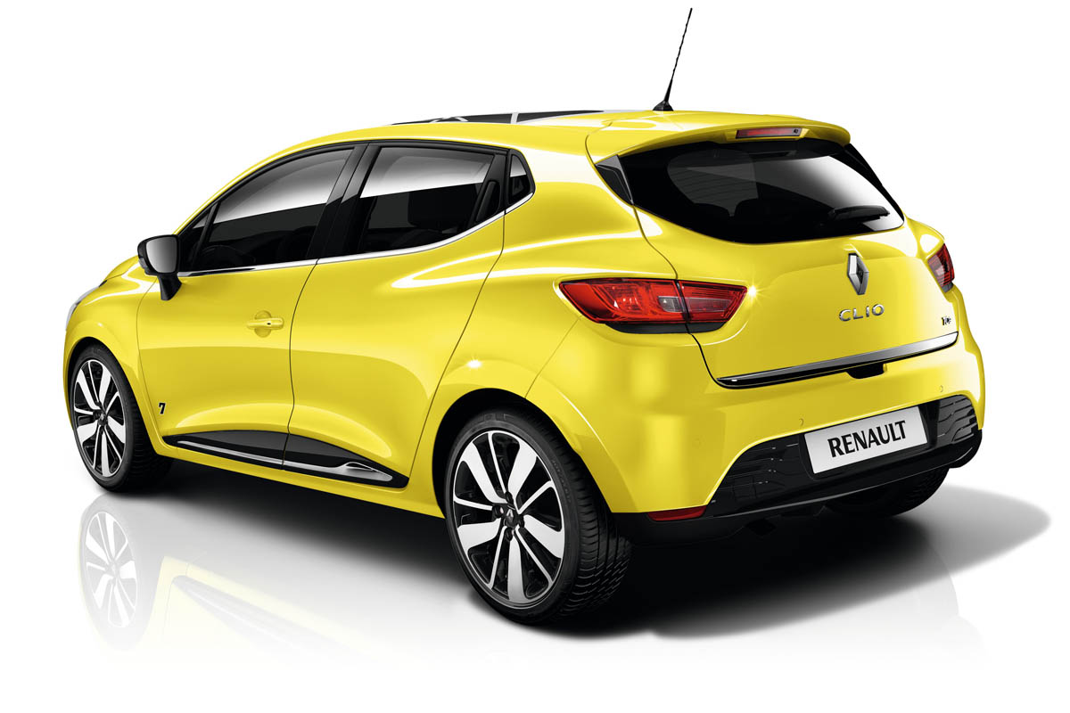 2012 Renault Clio yellow rear
