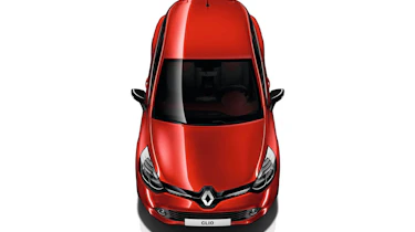 2012 Renault Clio red overhead view