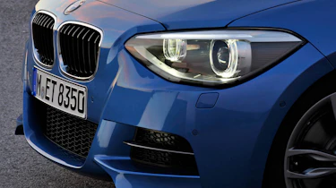 2012 BMW M135i front headlight grille