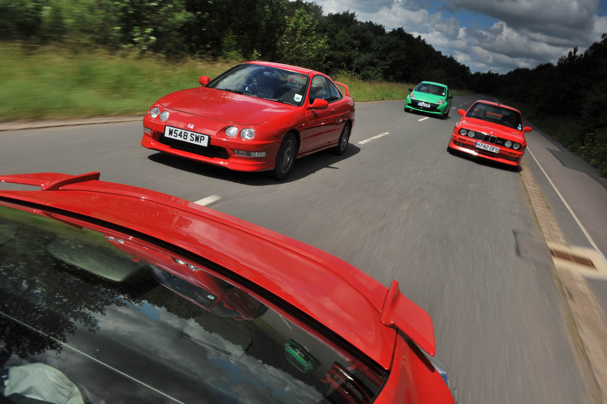 Toyota GT86 vs Renaultsport Clio 200 Cup Honda Integra Type-R BMW E30 M3