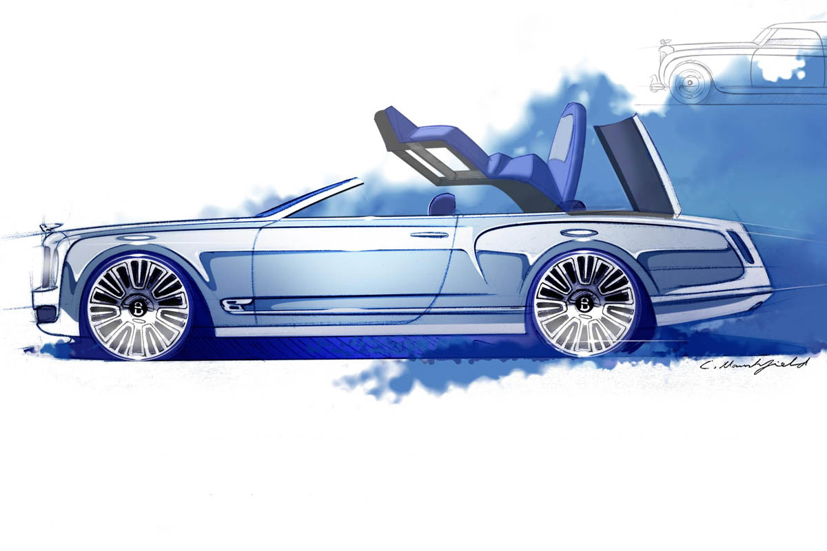 Bentley Mulsanne Convertible Concept roof contracting
