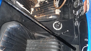 The original interior of Shelby's Cobra
