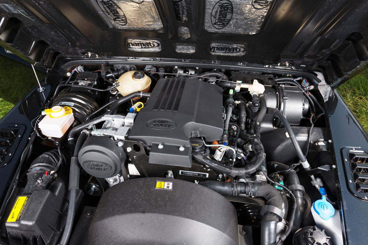 Twisted Land Rover Defender diesel engine