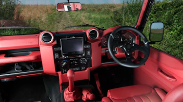 Twisted Land Rover Defender front interior dashboard