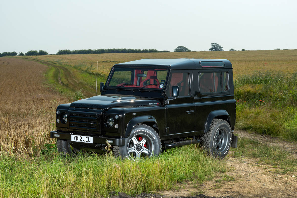 Twisted Land Rover Defender front view
