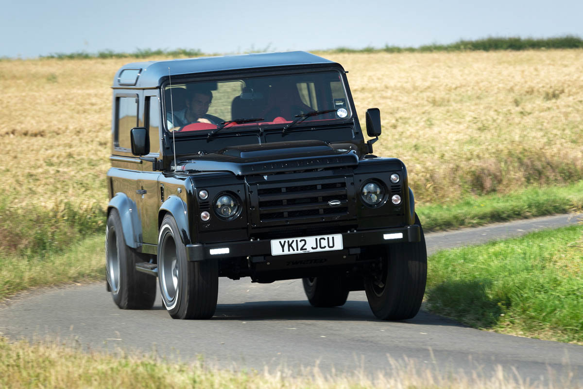 Twisted Land Rover Defender front corner