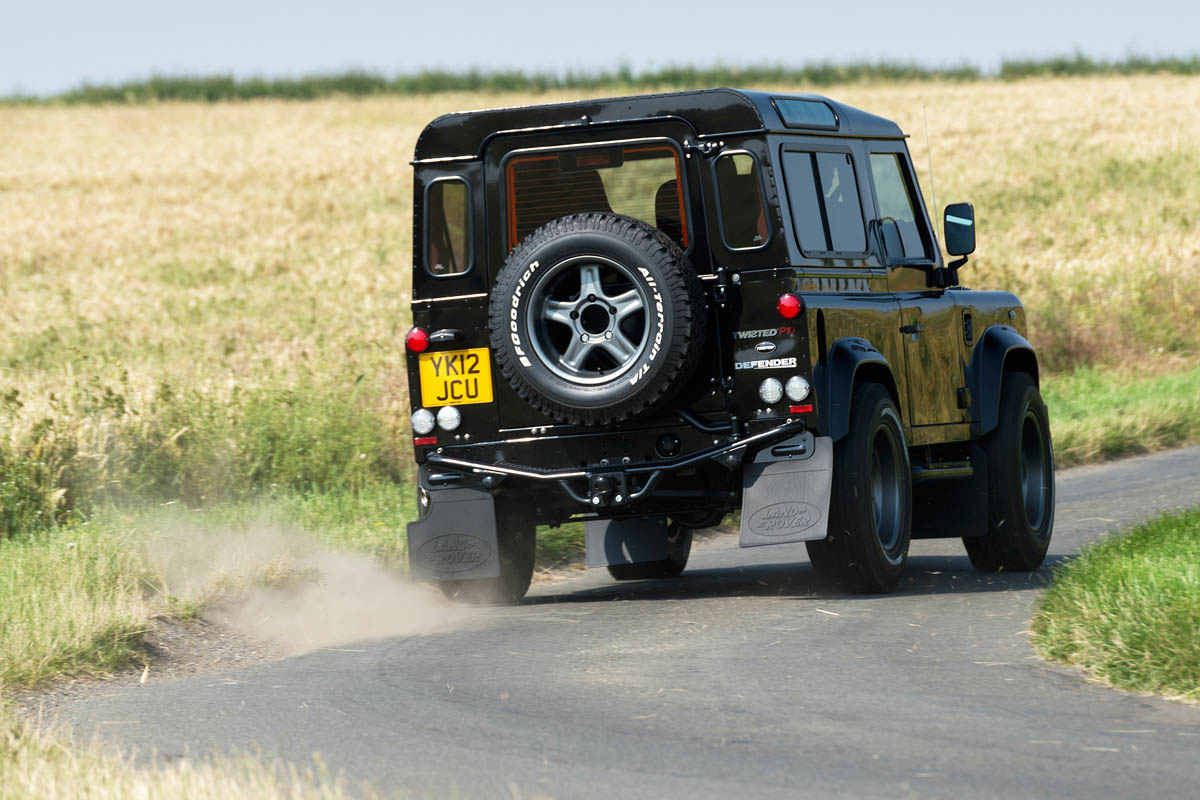 Twisted Land Rover Defender rear corner