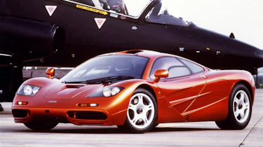 243mph McLaren F1: Conceived by Gordon Murray and built by McLaren to be the best and fastest car on the planet using carbon