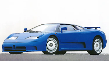 209mph Bugatti EB110 GT: Often forgotten about, the quad-turbo EB110 GT de-throned F40 in 1991, but its reign was short-lived