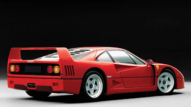 202mph Ferrari F40: The first production car to officially crack the 200mph barrier, one of the all-time great Ferraris