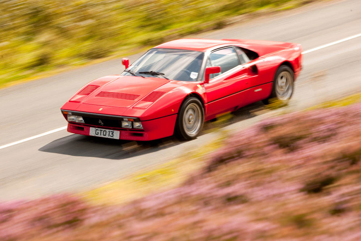 188mph Ferrari 288 GTO: A true Group B homologation special based on the 308GTB. Sadly the GTO was never raced, but it was st
