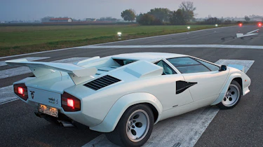 175mph Lamborghini Countach LP5000S: The larger engined Countach was capable of a genuine 175mph, when not fitted with the hu