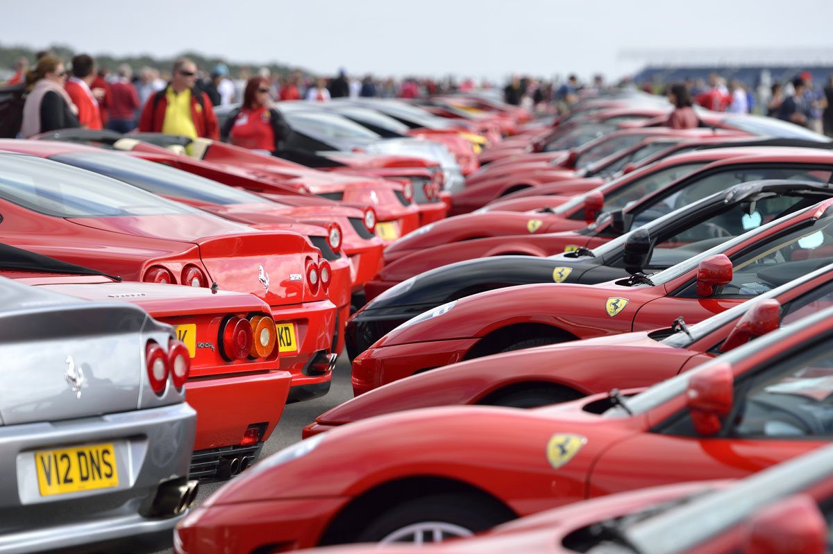 Largest parade of Ferraris ever