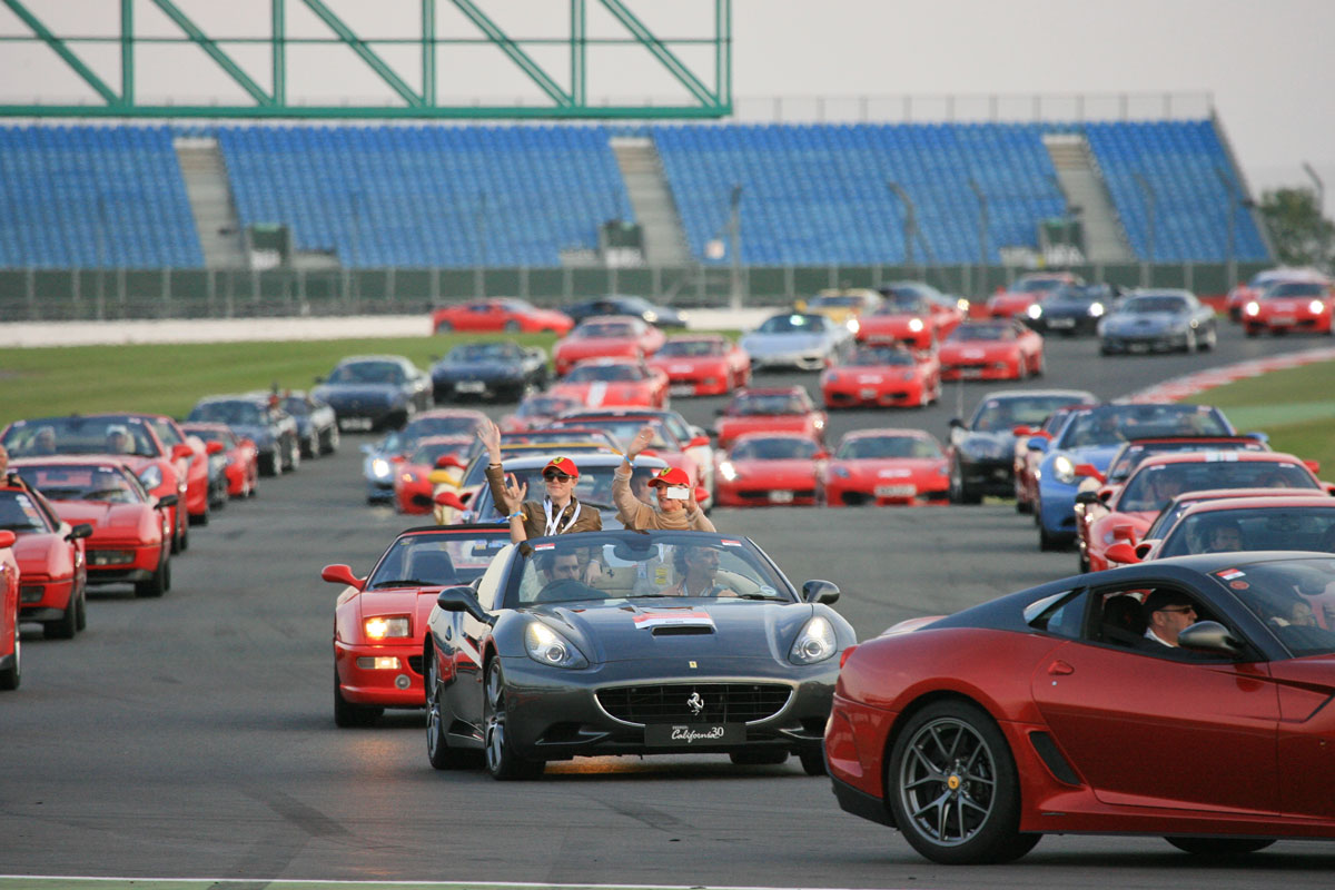 Largest parade of Ferraris ever
